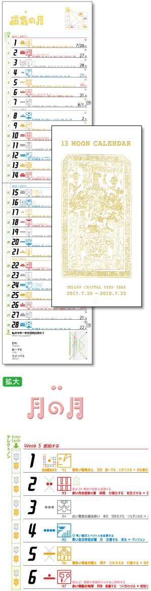 13の月の暦 タテ